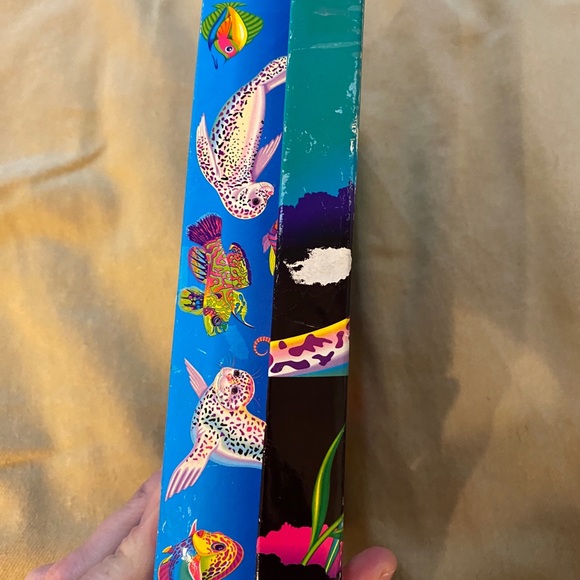 Vintage Lisa Frank seal pup rainbow reed cardboard box - Picture 3 of 11